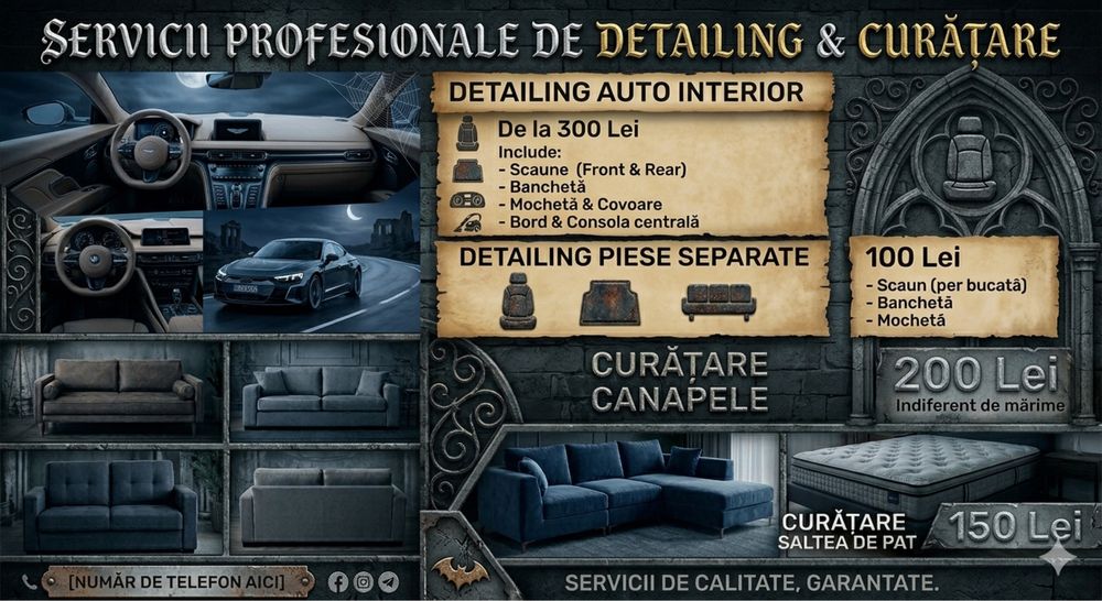 Detailing auto si curatare canapele