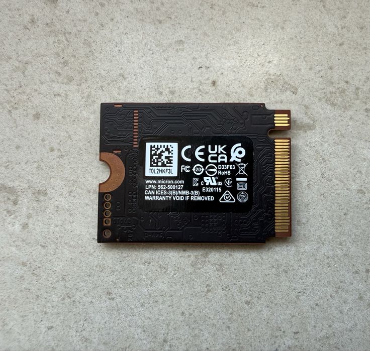 Micron 2500 512GB NVME SSD диск - размер 2230