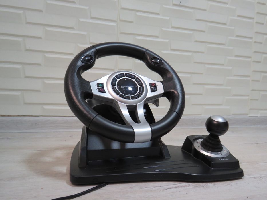 Волан Tracer Roadster 4 in 1 (TRAJOY46524), включва педали и лост, черен, за PC/PS3/PS4/Xbox One
