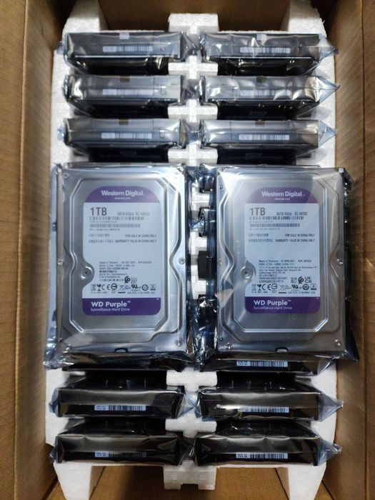 Жёсткий диск WD PURPLE HDD 1 ТБ