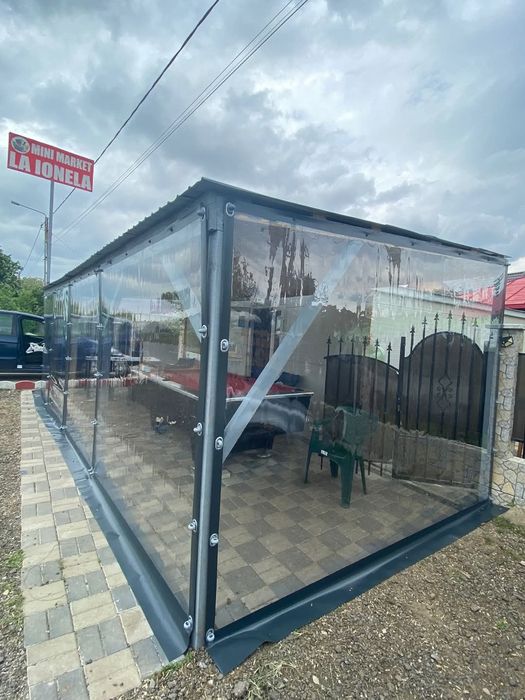 Folie terasa, folii terase și foișoare Cristal transparenta premium