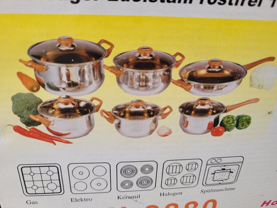 Комплект тенджери 12 части