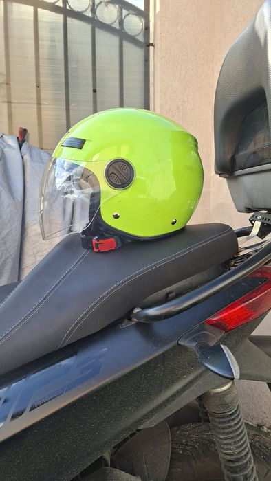 Vand pereche casca verde moto scuter A Pro marimi M, XL