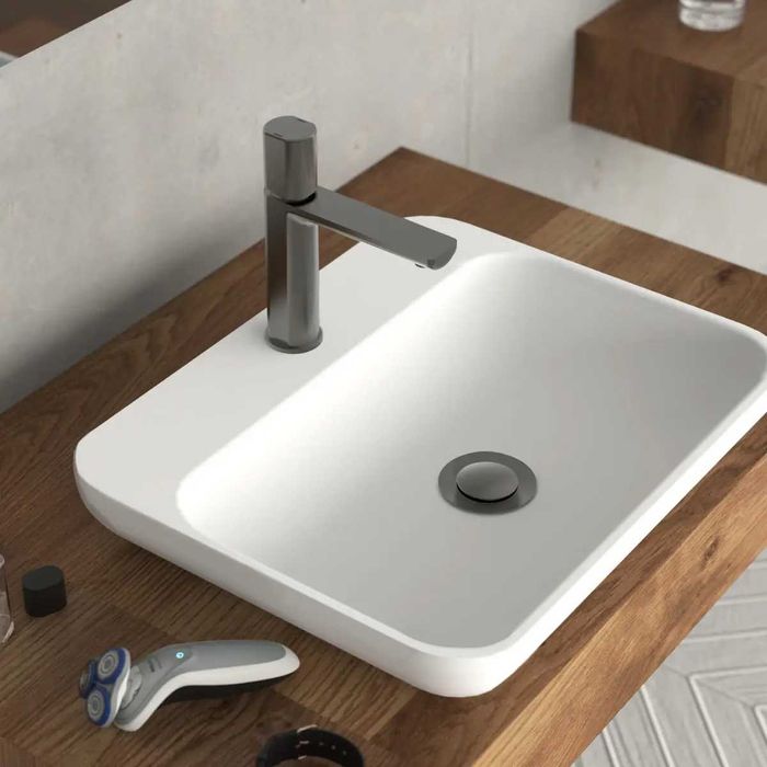 Смесител за мивка със сифон Дизайнерски Луксозен Модерен 4 цвята