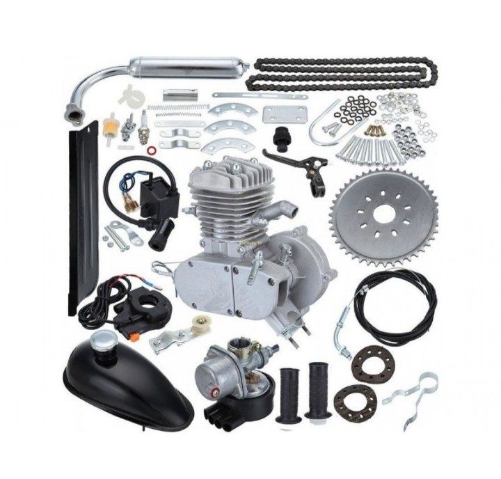 Двигател За Колело Бензинов Велодвигател 80 цц cc Кубика