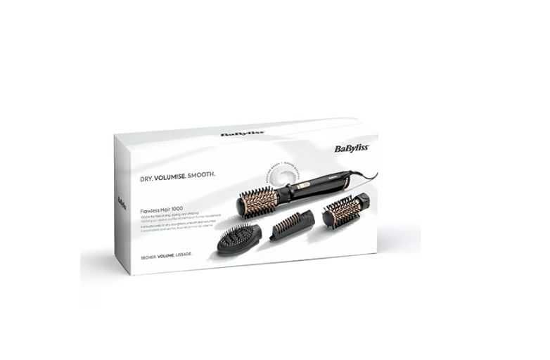 Perie rotativa Babyliss Flawless Hair AS964ROE, 1000 W