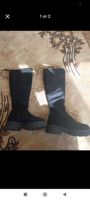 Велурени ботуши 39