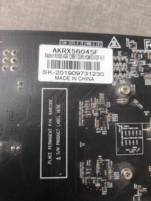 Видеокарта RX 560 4Gb