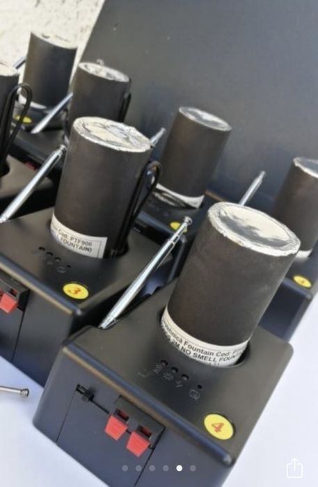 Jerbe/vulcani electrici nunta, sistem declansator wireless, artificii  interior valsul mirilor