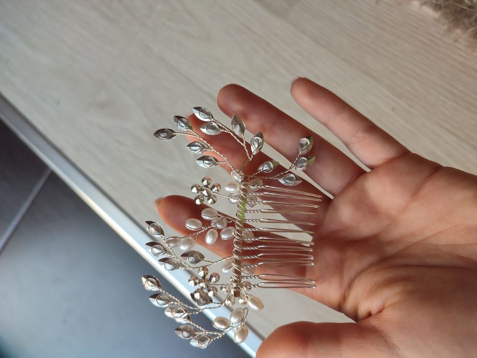 Бижу за коса с перли