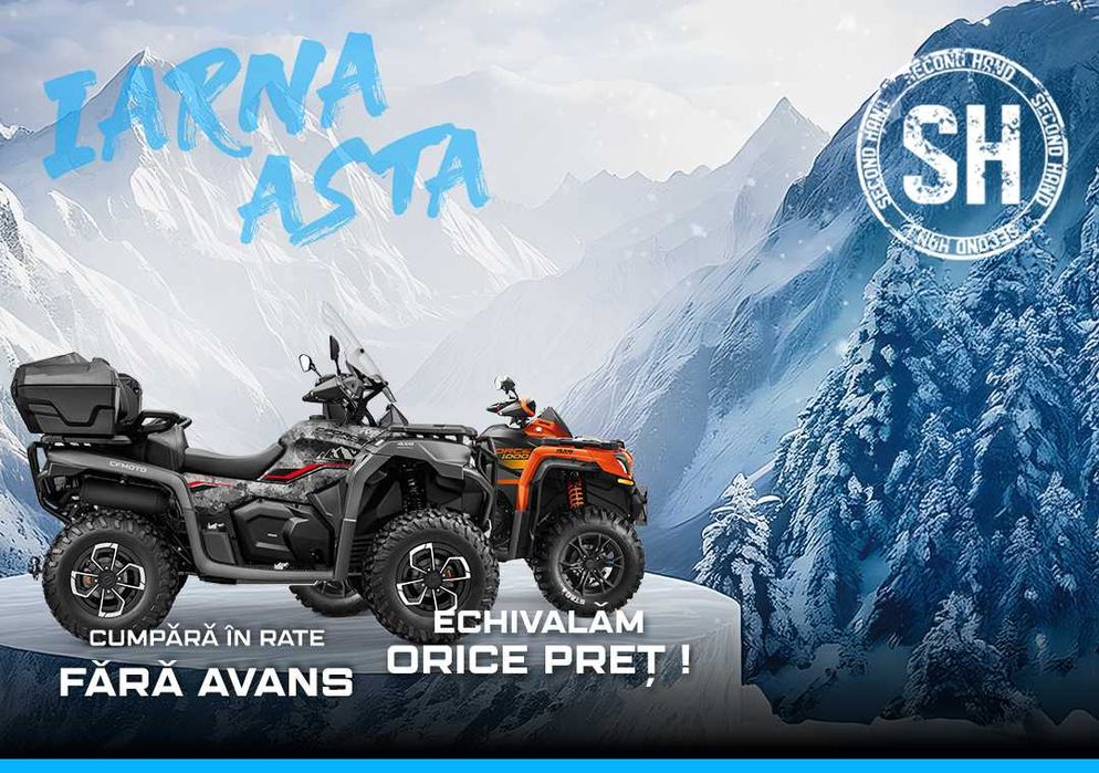 ATV, Motociclete, Scutere SH in Rate/Leasing (CFMOTO,Can-am,KTM)