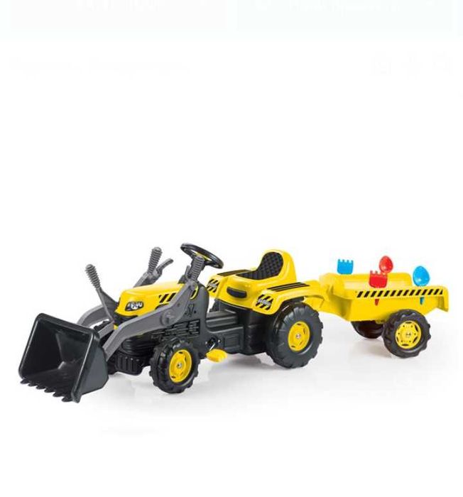 Детски трактор с педали, багер, ремарке & аксесоари