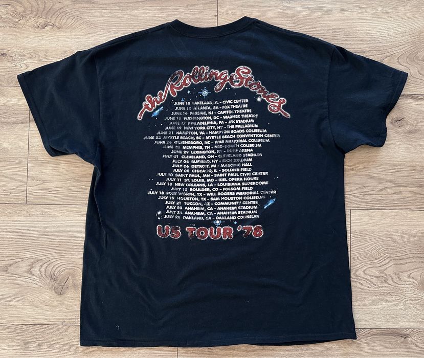 Tricou ROLLING STONES US Tour 78 Negru Barbati | Marime L-XL