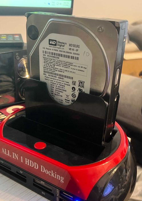 Hard disk 1TB WD10EURS Western Digital Green SATA testat 100%