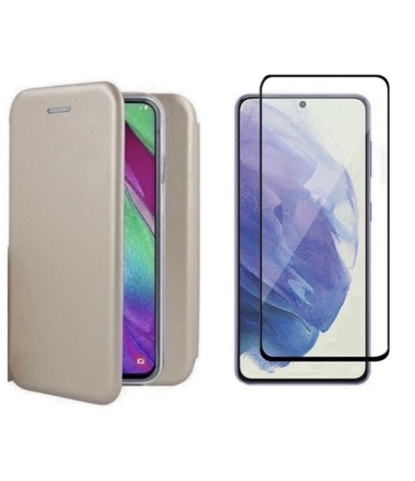 Samsung A14/A34/A54/A55/A16/A26/A37/A57 Husa Carte Materia Eco si Folie Sticla