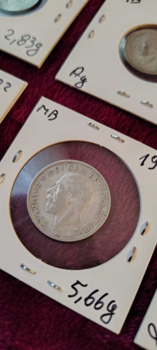 lot 16 monede Argint Marea Britanie anii 20-30