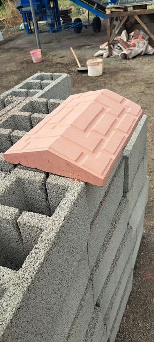 Фасадные Евро шлакоблок, прессованные из клинца под расшивку (Ровные)