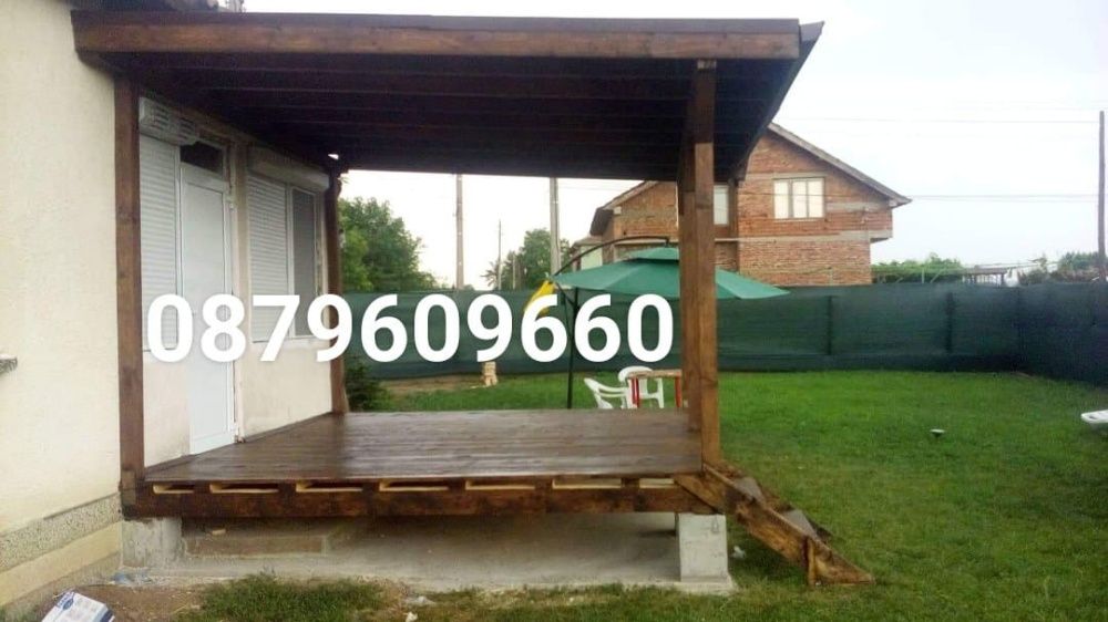 Дървени навеси конструкции беседки и барбекюта. Козирки Веранди