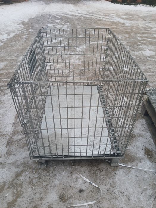 Box paleți  metalice zincate pliabili