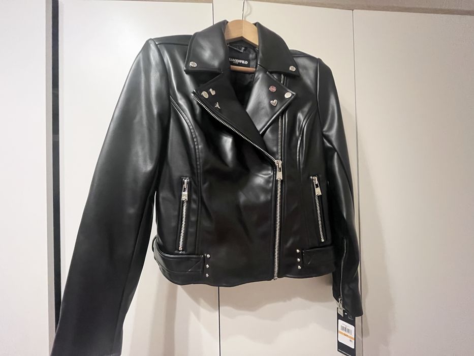 Куртка кожаная Karl Lagerfeld Paris