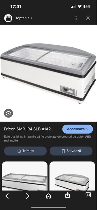 Vand vitrina/lada frigorifica orizontala pentru expunere