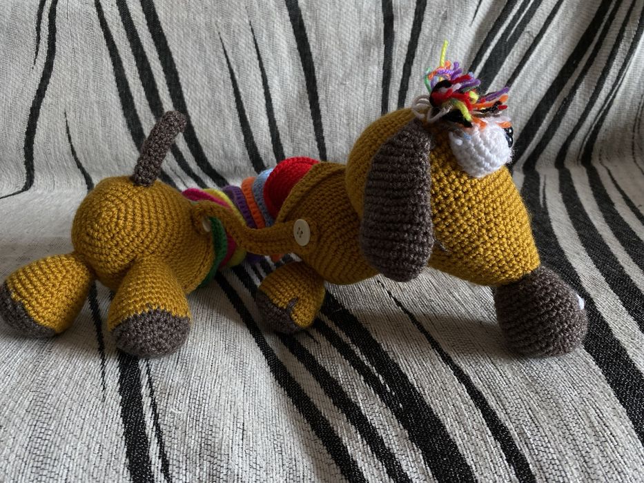 Собачки-гармошки, вязаные крючком!