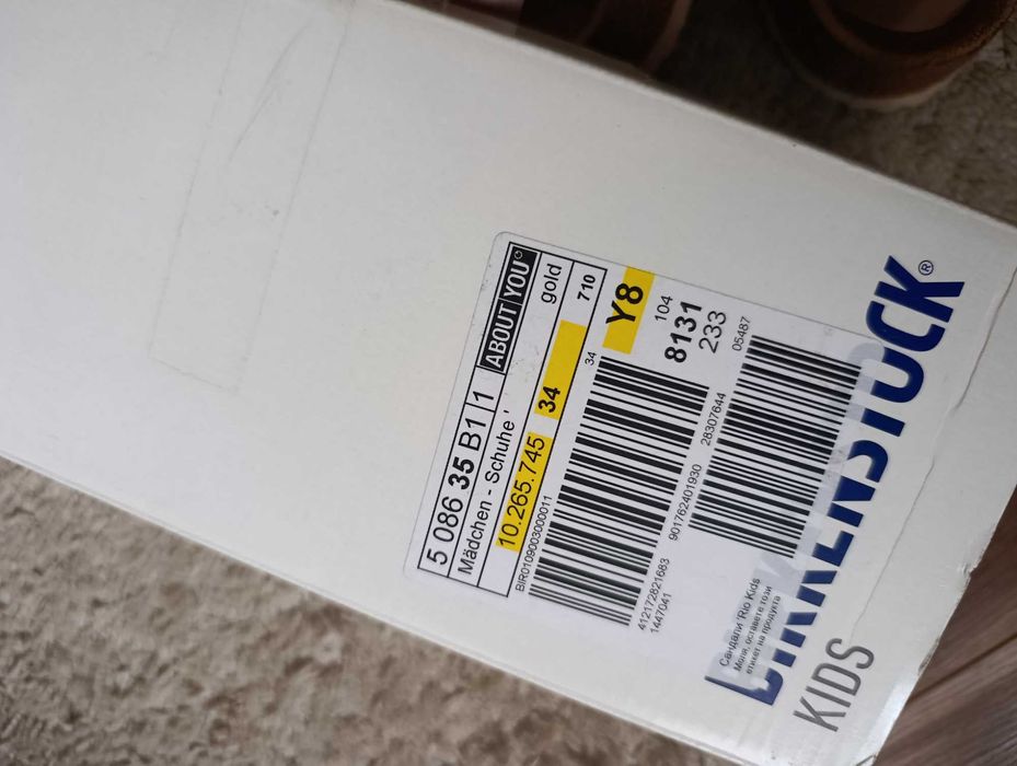 Детски сандали BIRKENSTOCK розово златно, номер 34