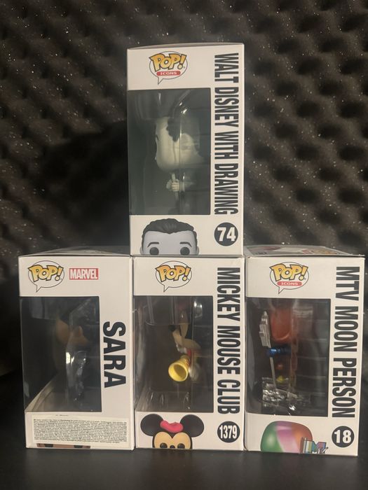 Lot 4 Funko Pop originale – Disney / Marvel / MTV – Vând și separat