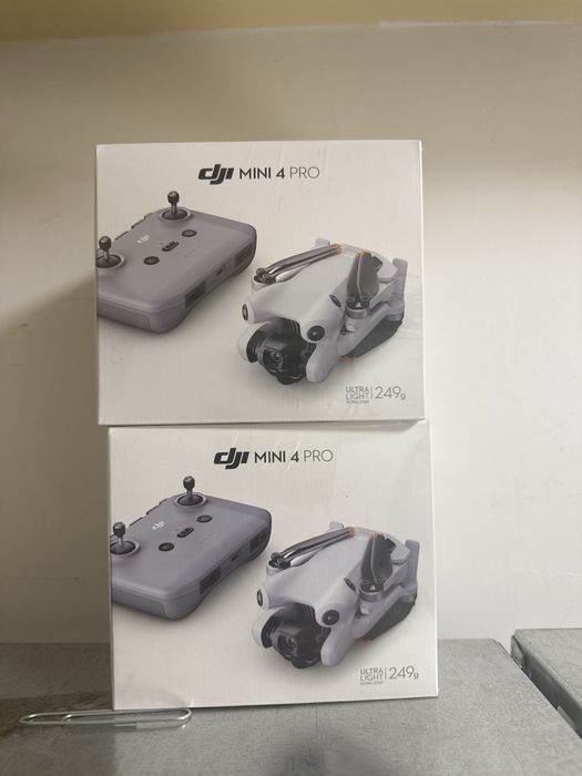 Drona dji mini 4 pro noua sigilata cu telecomanda si o baterie