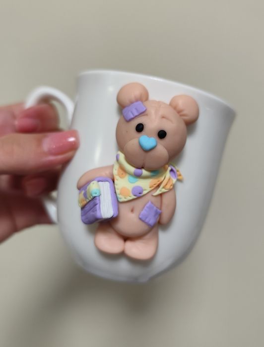 Чаши с декорация от полимерна глина