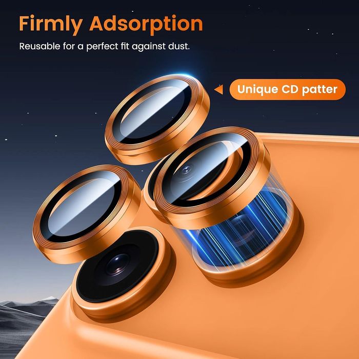 Стъклени рингове за камера за apple iphone 17 pro