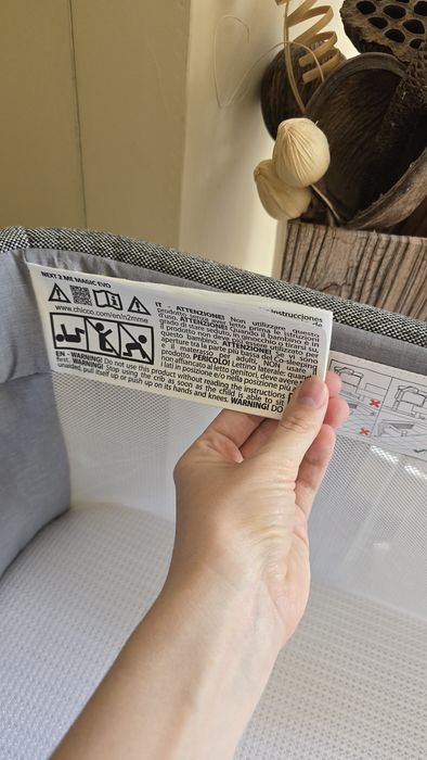 Бебешка мини кошара с падаща страна Chicco - Next 2 Me Magic Evo