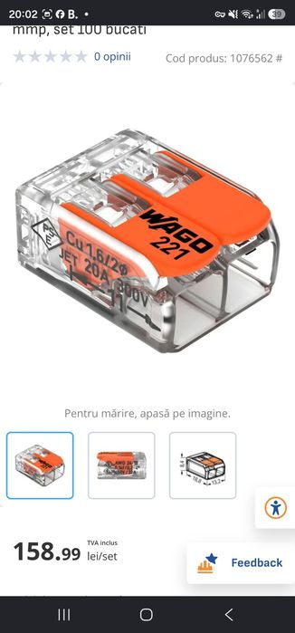 Vand cleme/connectori wago