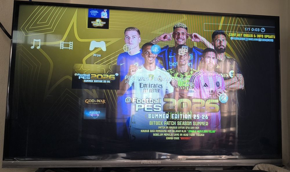 PS3 1TB sotiladi!
