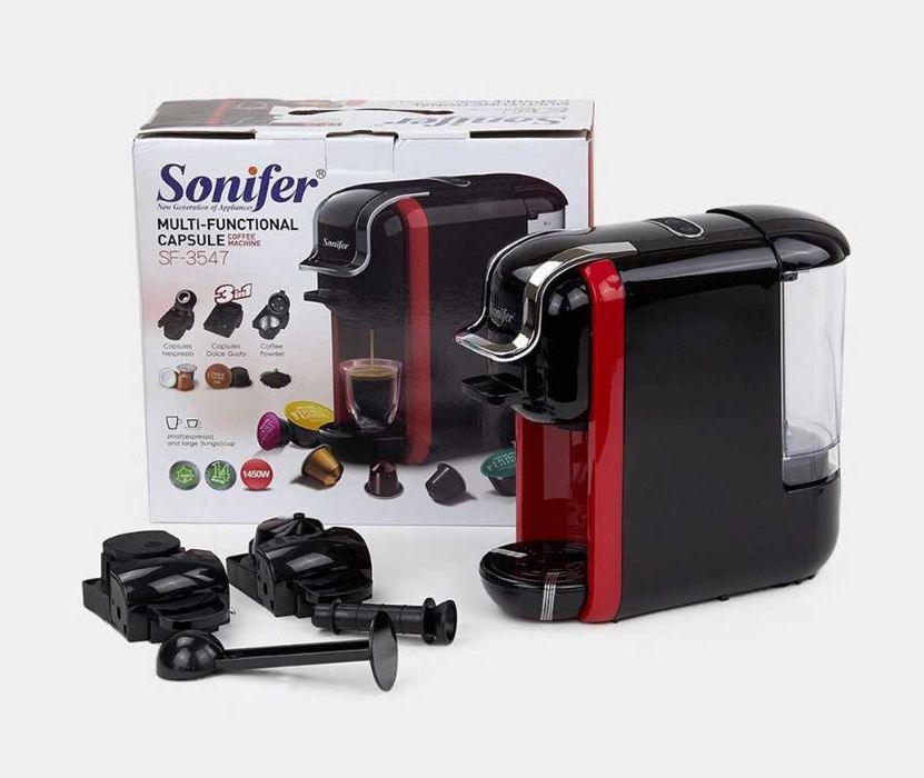 Sonifer SF-3547 Капсульная автоматическая кофемашина  3в1 kv26