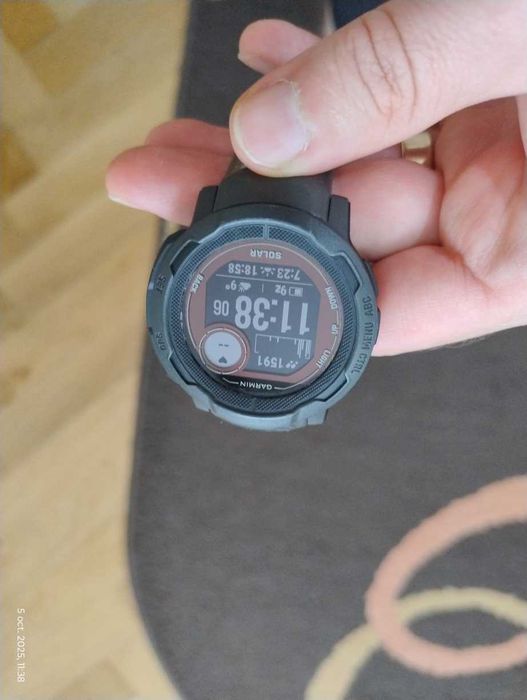 GARMIN INSTINCT 2 SOLAR 45mm - Ceasul care nu se oprește. În garantie.