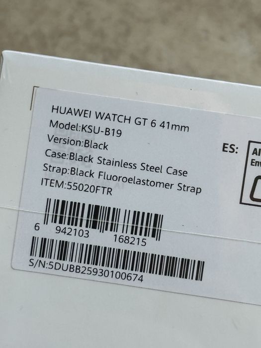 НОВ! ЗАПЕЧАТАН! Huawei Watch GT 6 41mm Black Strap