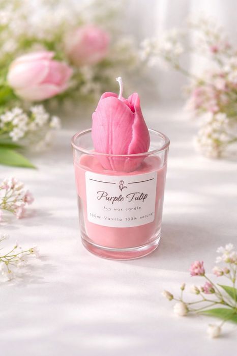 Соева Ароматна свещ, подходящ подарък за гости