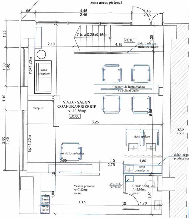 Spatiu comercial de inchiriat 54 mp utili | City of Mara, corp M8, Comision 0%