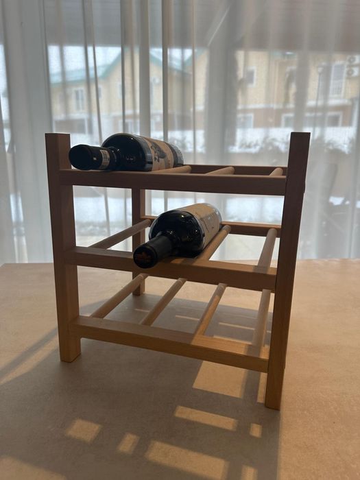 Suport vin lemn 9 sticle NOU