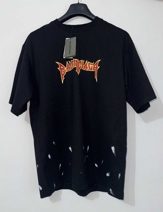 Tricou Balenciaga • Calitate Premium • Metal Vintage Oversized T-Shirt