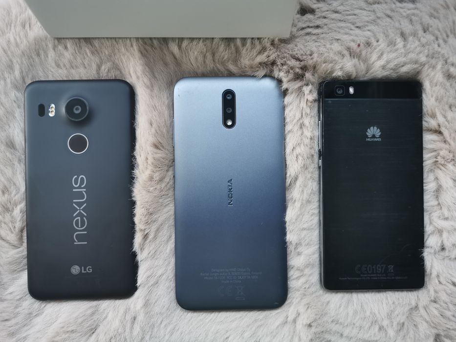 Смартфон 2 sim карти Nokia 2.3, Nexus 5x, Huawei p8lite + бонус външна батерия