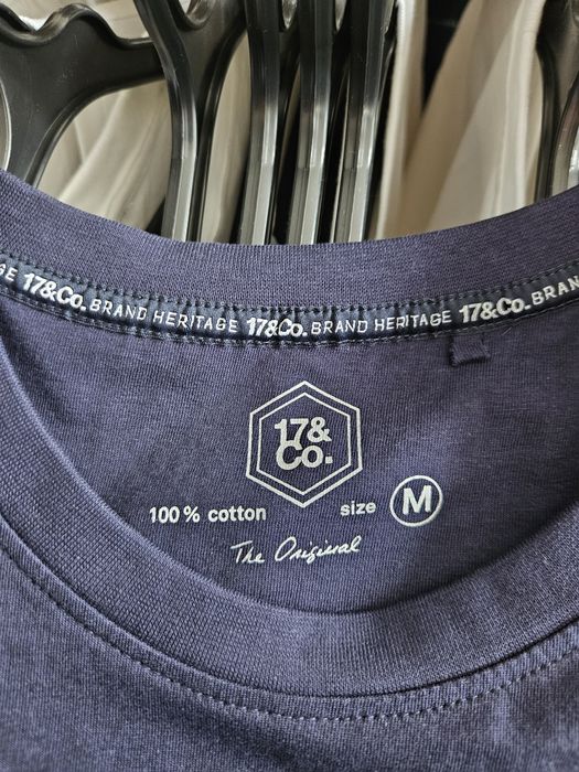 НОВА! Мъжка/Унисекс Тениска 17&Co. 100% Памук