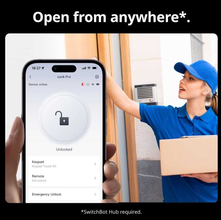 SwitchBot Smart Lock Pro електронно интелигентно резе за входна врата