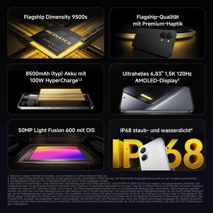 XIAOMI Poco X8 Pro Max, 5G 512GB 12GB RAM Dual-SIM, 50MP Light Fusion 600, Черен, Ново