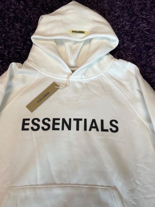 Hanorac Essentials Alb