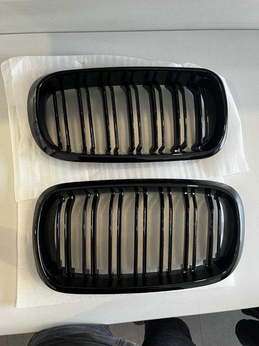 Grile Duble M Negru Lucios Bmw X5 X6 F15 F16