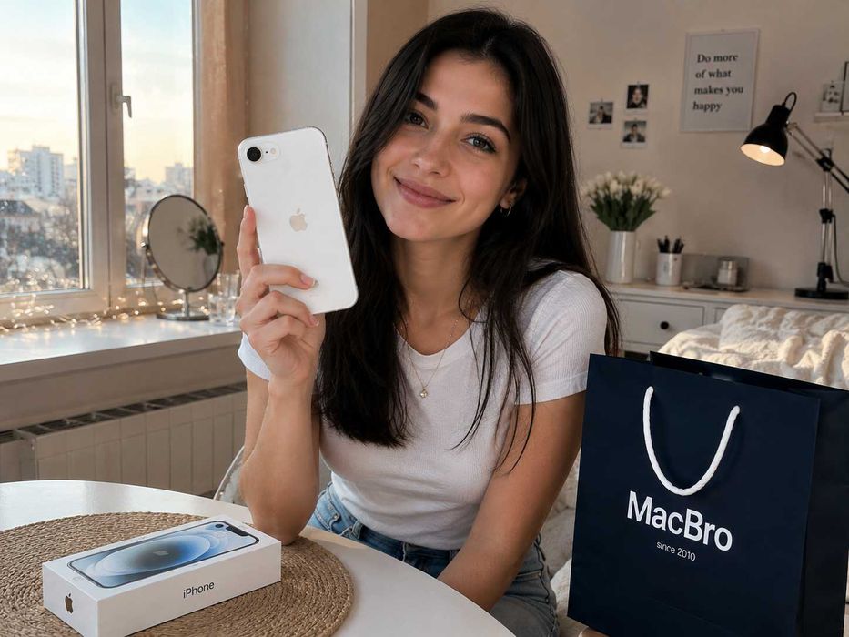 iPhone 16e 128GB White Single SIM NEW (рассрочка 3–12 ой)