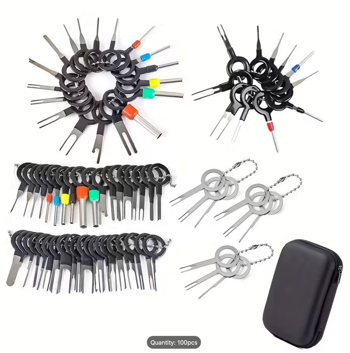 Set 100 Bucati Extractor Pini Din Mufe Auto Otel Inoxidabil Cheite