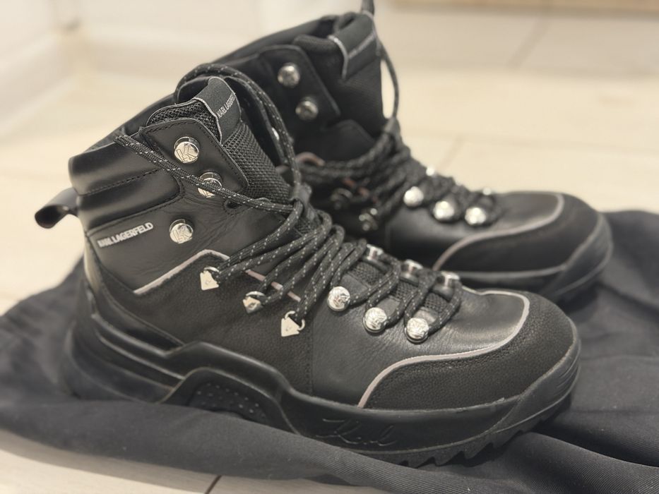 Боти Karl Lagerfeld от естествена кожа